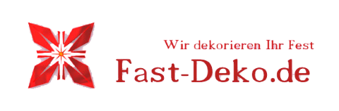 Fast-Deko.de - Dekoration & Hussenverleih, Brautstrauß · Deko · Hussen Essen, Logo