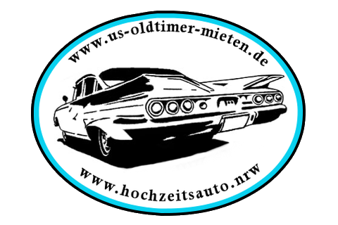 US-Oldtimer Chevrolet Impala mieten, Hochzeitsauto · Kutsche Düsseldorf, Logo