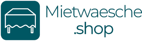 Mietwaesche.shop - Hussen, Tischdecken & mehr, Brautstrauß · Deko · Hussen Ruhrgebiet, Logo
