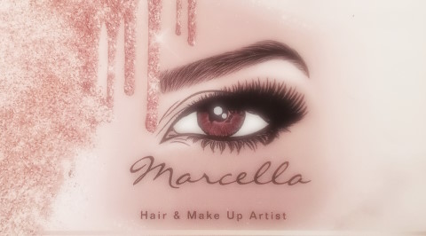 Marcella Hair & Make-up Artist, Brautstyling · Make-up Essen, Logo